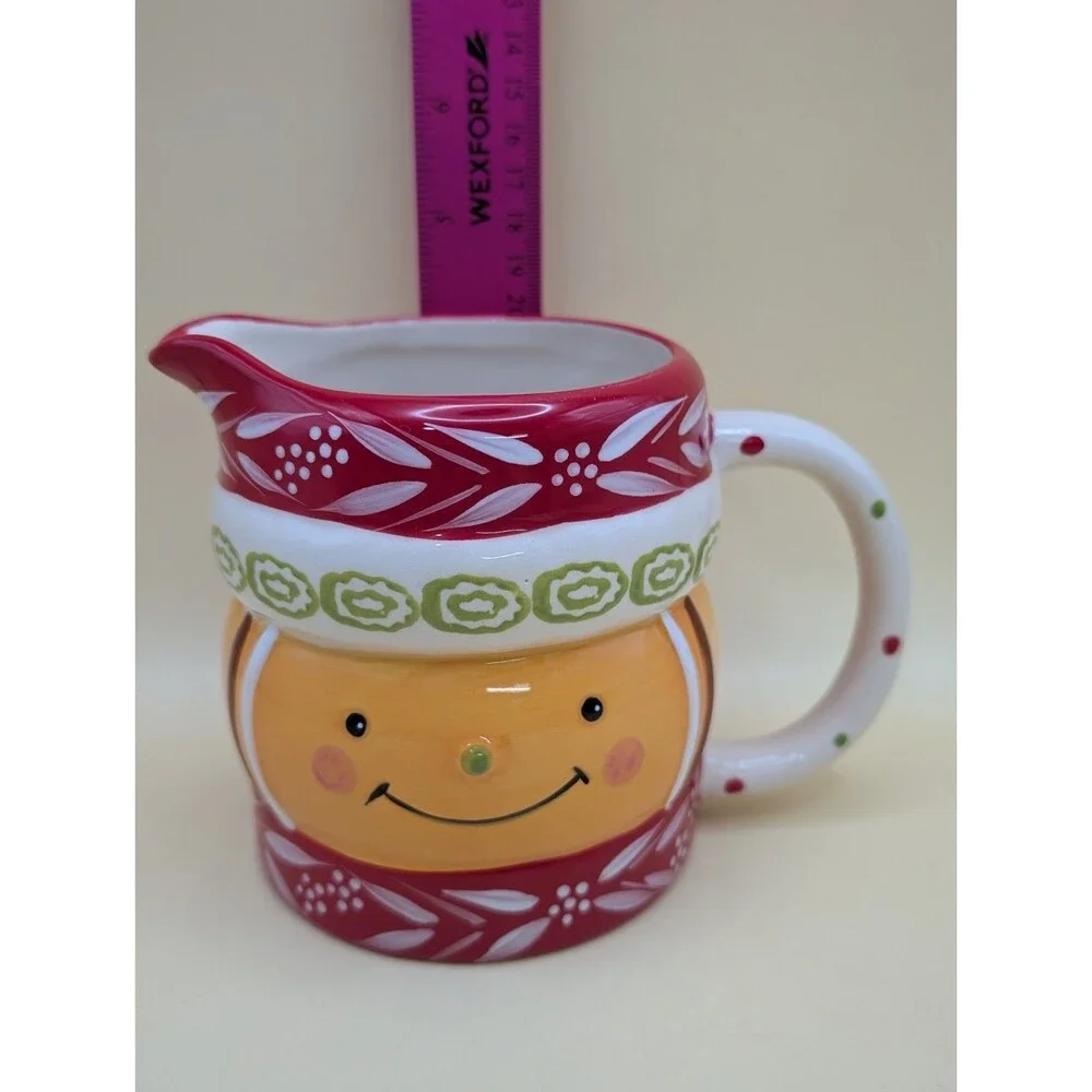 Temp-tations Gingerbread Man Cookie Jar Creamer Sugar Bowl Set Christmas Holiday